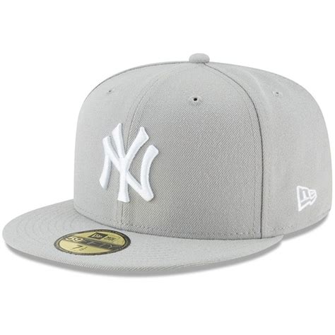 new york yankees gray basic 59fifty fitted